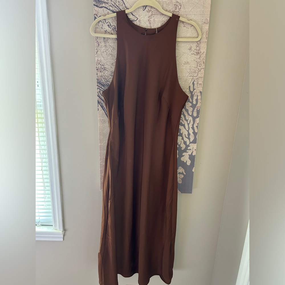 a new day Brown Midi Dress
